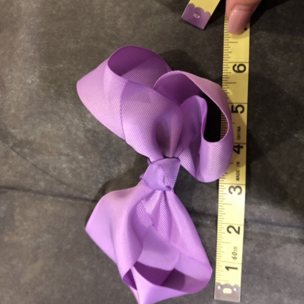 6” Lavender Alligator Clip Bow